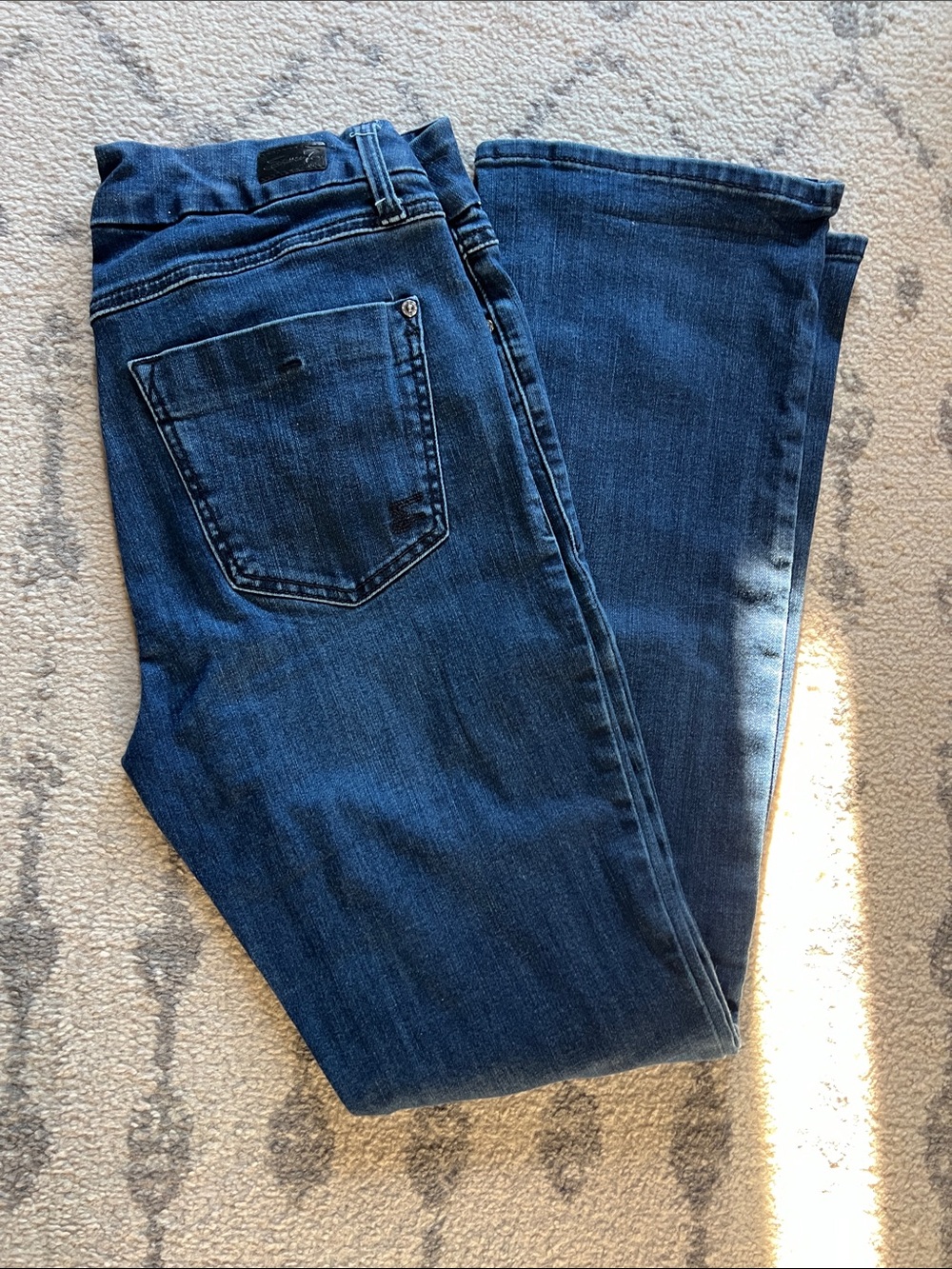 Seven7 Dark Blue Bootcut Jeans